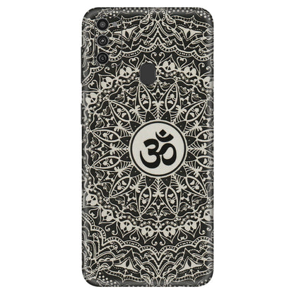 Samsung M/F/Note/Flip and C Phone Skins (All Models) - Aum Elegant Mandala - 3D Embossed Finish (L-62) Samsung Galaxy M21