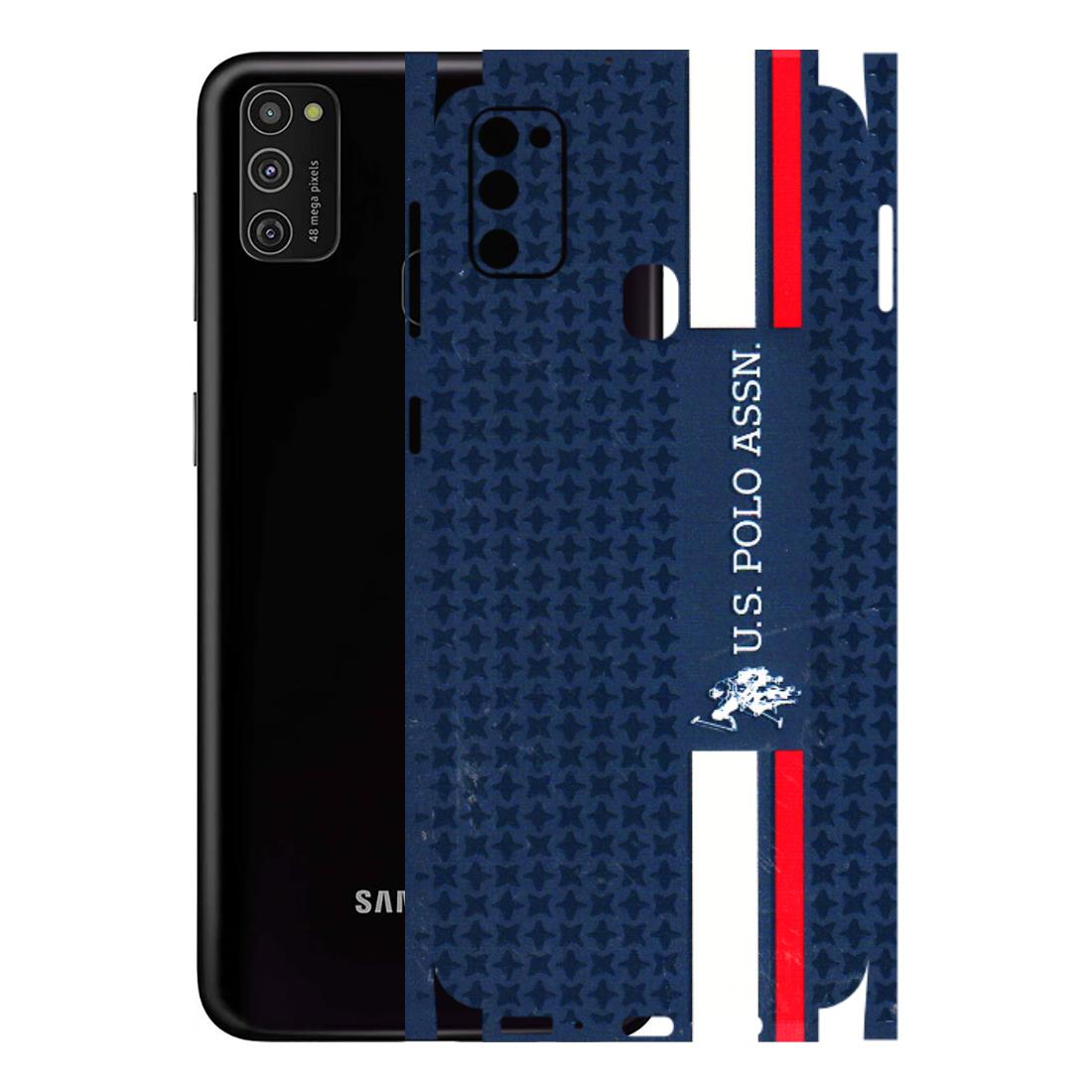 Samsung M/F/Note/Flip and C Phone Skins (All Models) - US POLO Designer Brand - 3D Embossed Finish (L-65) Samsung Galaxy M21