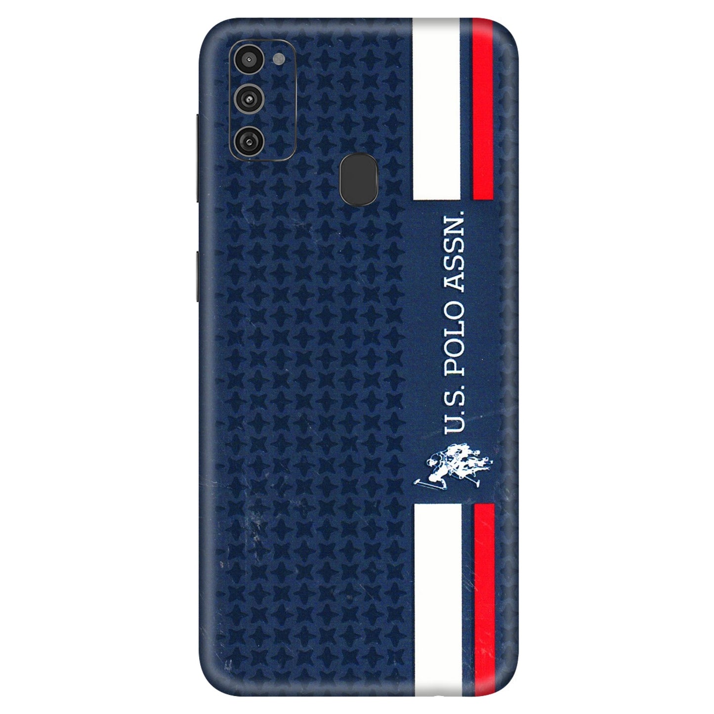 Samsung M/F/Note/Flip and C Phone Skins (All Models) - US POLO Designer Brand - 3D Embossed Finish (L-65) Samsung Galaxy M21