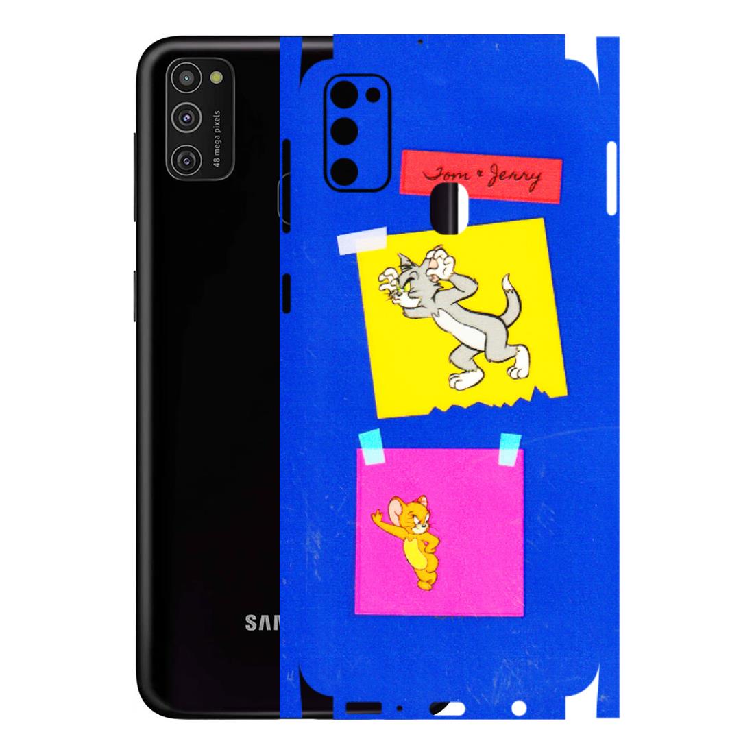 Samsung M/F/Note/Flip and C Phone Skins (All Models) - Tom N Jerry Sticky Notes - 3D Embossed Finish (L-88) Samsung Galaxy M21