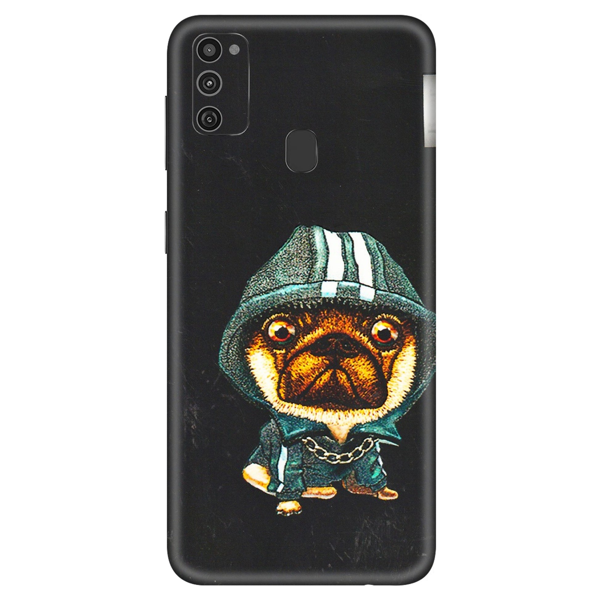 Samsung M/F/Note/Flip and C Phone Skins (All Models) - Puppy N Hoodie - 3D Embossed Finish (L-90) Samsung Galaxy M21