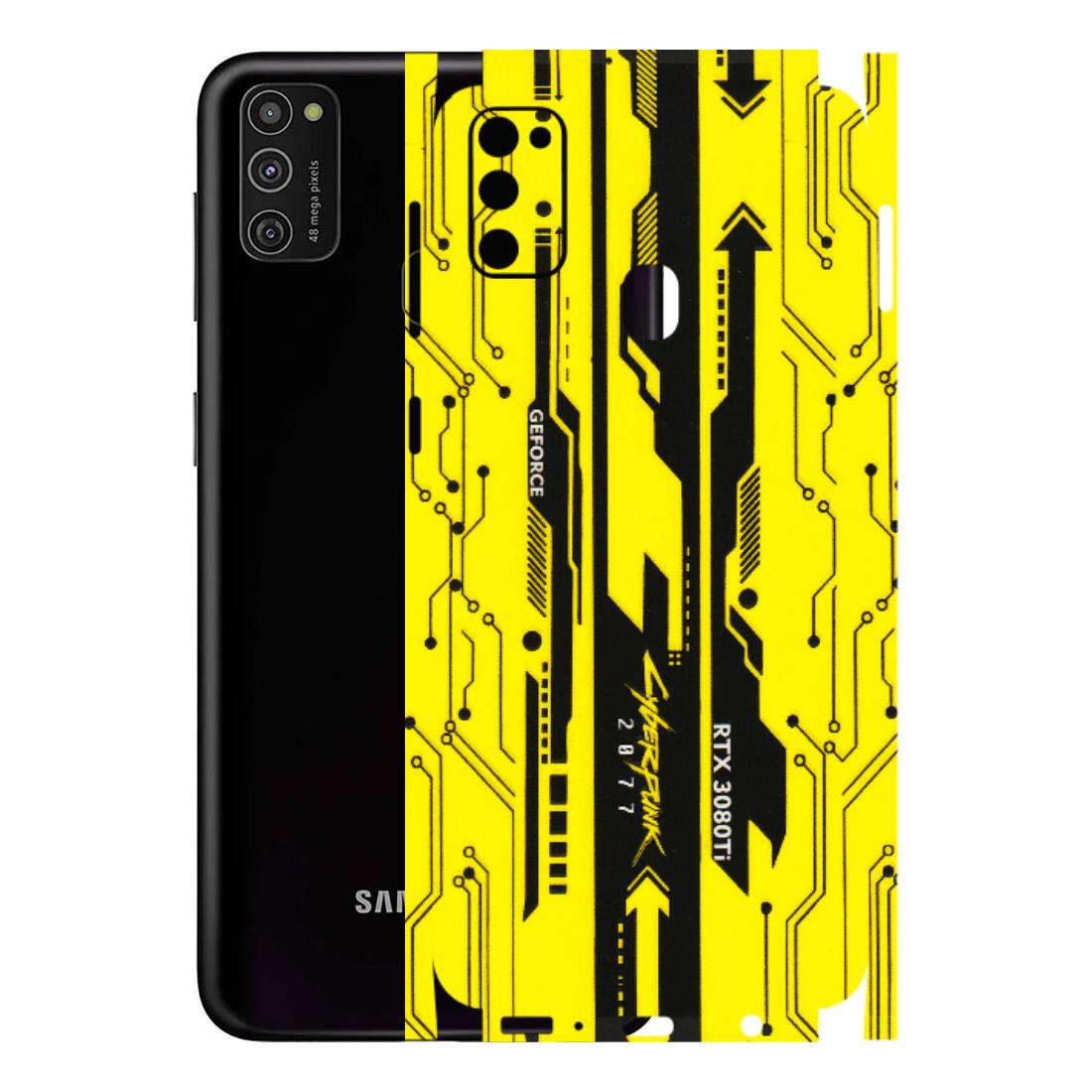 Samsung M/F/Note/Flip and C Phone Skins (All Models) - Yellow Cyberpunk - 3D Embossed Finish (L-93) Samsung Galaxy M21