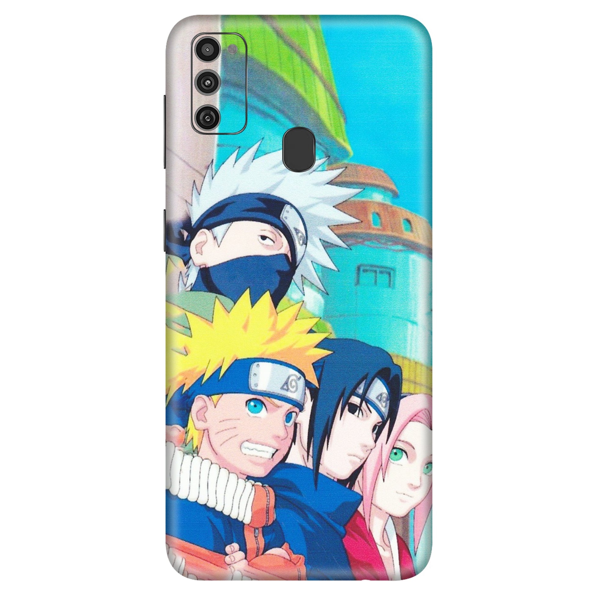 Samsung M/F/Note/Flip and C Phone Skins (All Models) - Team Minato And Kakashi - Matte Finish (M-101) Samsung Galaxy M21