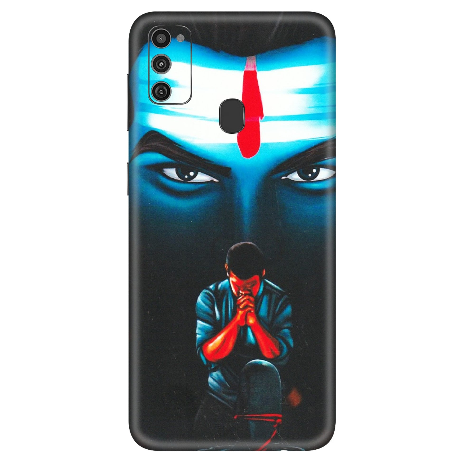 Samsung M/F/Note/Flip and C Phone Skins (All Models) - Mahakal Bhakt - Matte Finish (M-112) Samsung Galaxy M21