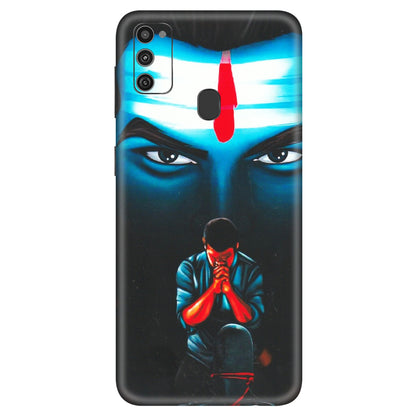 Samsung M/F/Note/Flip and C Phone Skins (All Models) - Mahakal Bhakt - Matte Finish (M-112) Samsung Galaxy M21