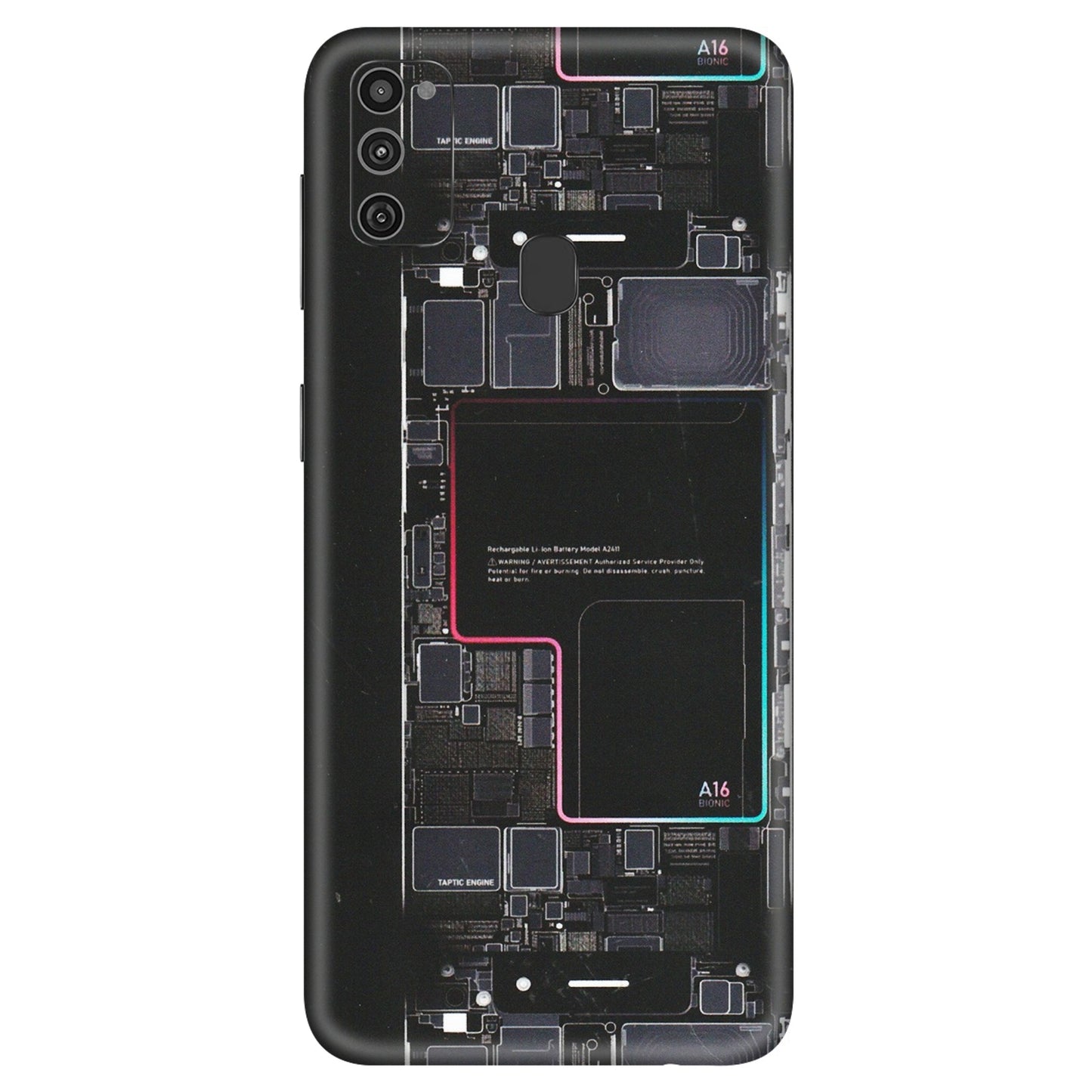 Samsung M/F/Note/Flip and C Phone Skins (All Models) - Motherboard Circuit Layout - Matte Finish (M-117) Samsung Galaxy M21