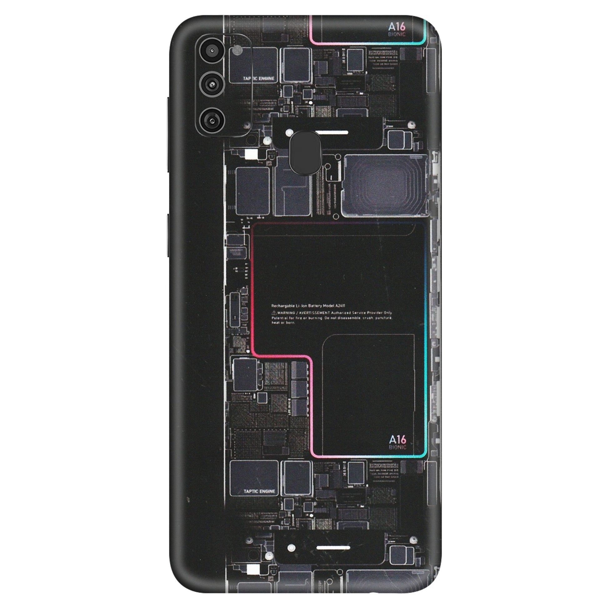 Samsung M/F/Note/Flip and C Phone Skins (All Models) - Motherboard Circuit Layout - Matte Finish (M-117) Samsung Galaxy M21