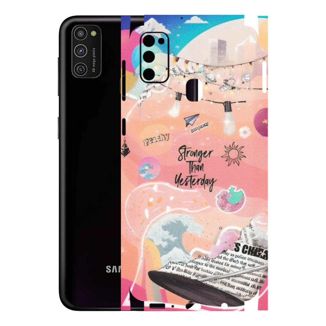 Samsung M/F/Note/Flip and C Phone Skins (All Models) - Stronger Then Yesterday - Matte Finish (M-128) Samsung Galaxy M21