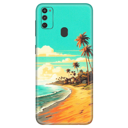 Samsung M/F/Note/Flip and C Phone Skins (All Models) - Miami Beach - Matte Finish (M-136) Samsung Galaxy M21