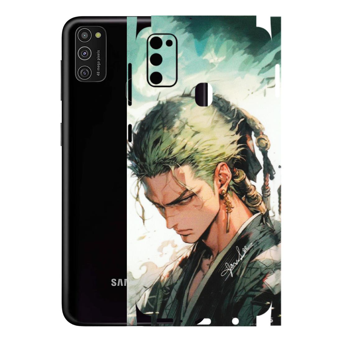 Samsung M/F/Note/Flip and C Phone Skins (All Models) - New Roronoa Zoro One Picece Anime - Matte Finish (M-140) Samsung Galaxy M21