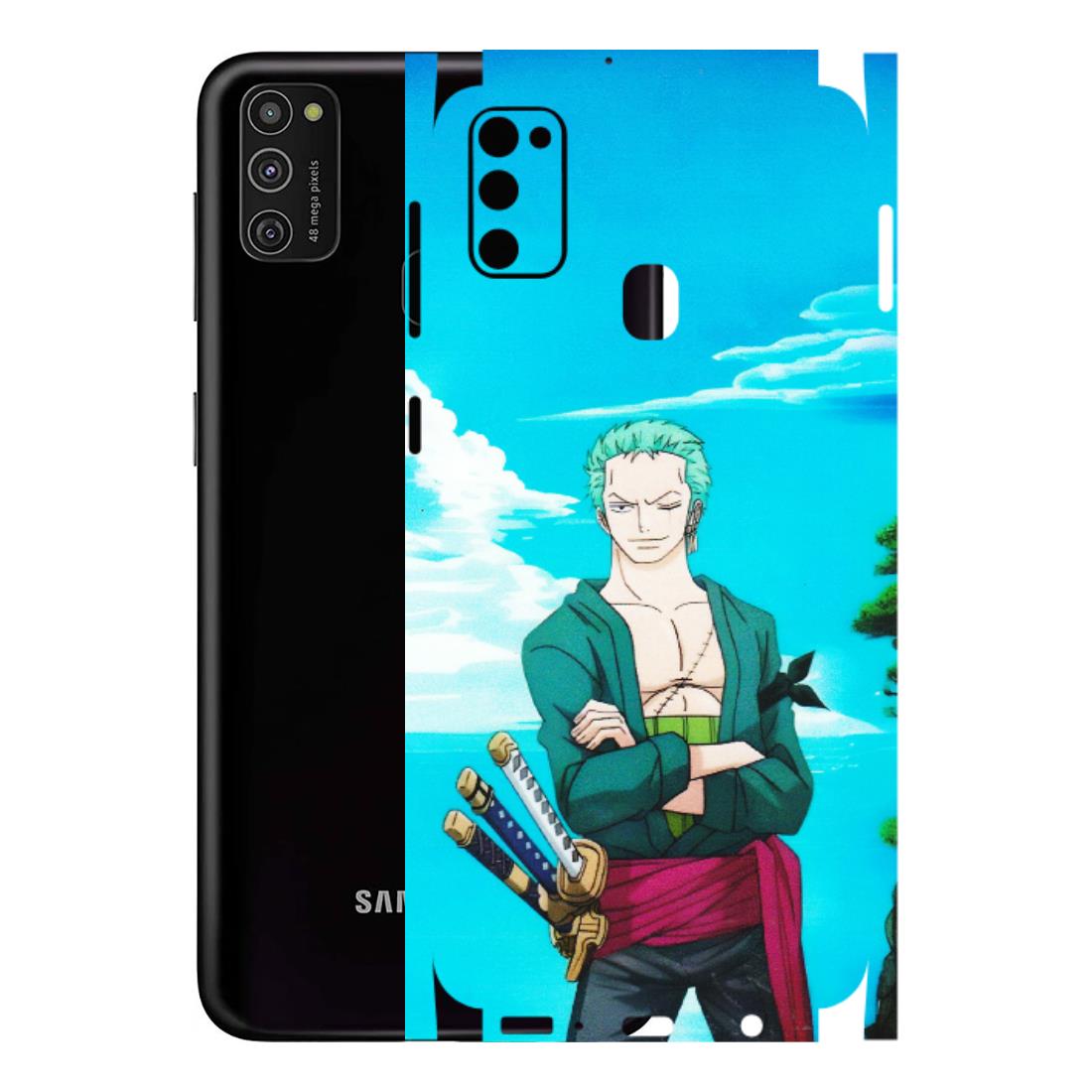Samsung M/F/Note/Flip and C Phone Skins (All Models) - Cool Swordman Zoro Anime - Matte Finish (M-143) Samsung Galaxy M21