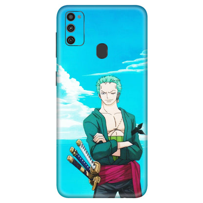 Samsung M/F/Note/Flip and C Phone Skins (All Models) - Cool Swordman Zoro Anime - Matte Finish (M-143) Samsung Galaxy M21