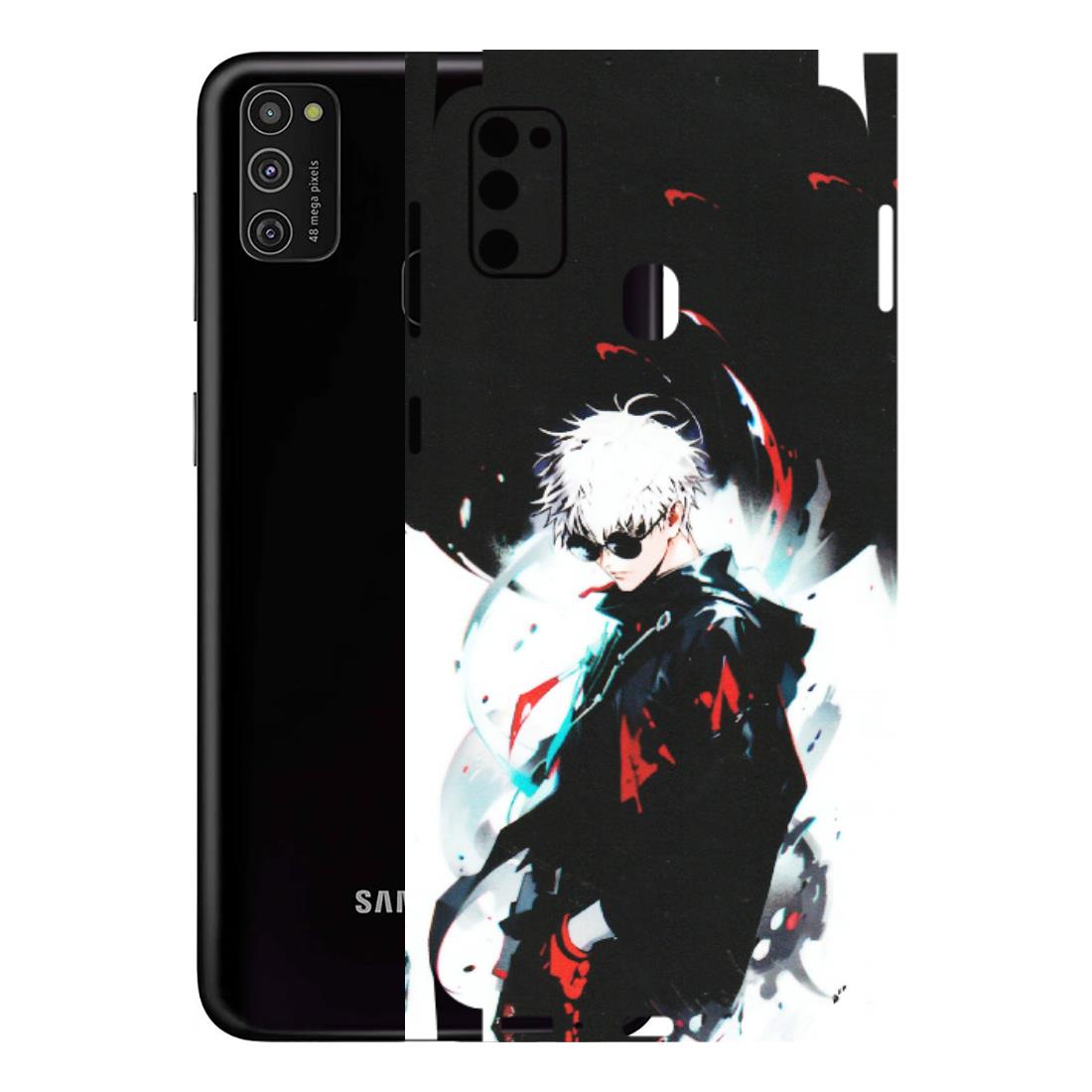Samsung M/F/Note/Flip and C Phone Skins (All Models) - Gojo Powerful Charater Kaisen Anime - Matte Finish (M-144) Samsung Galaxy M21