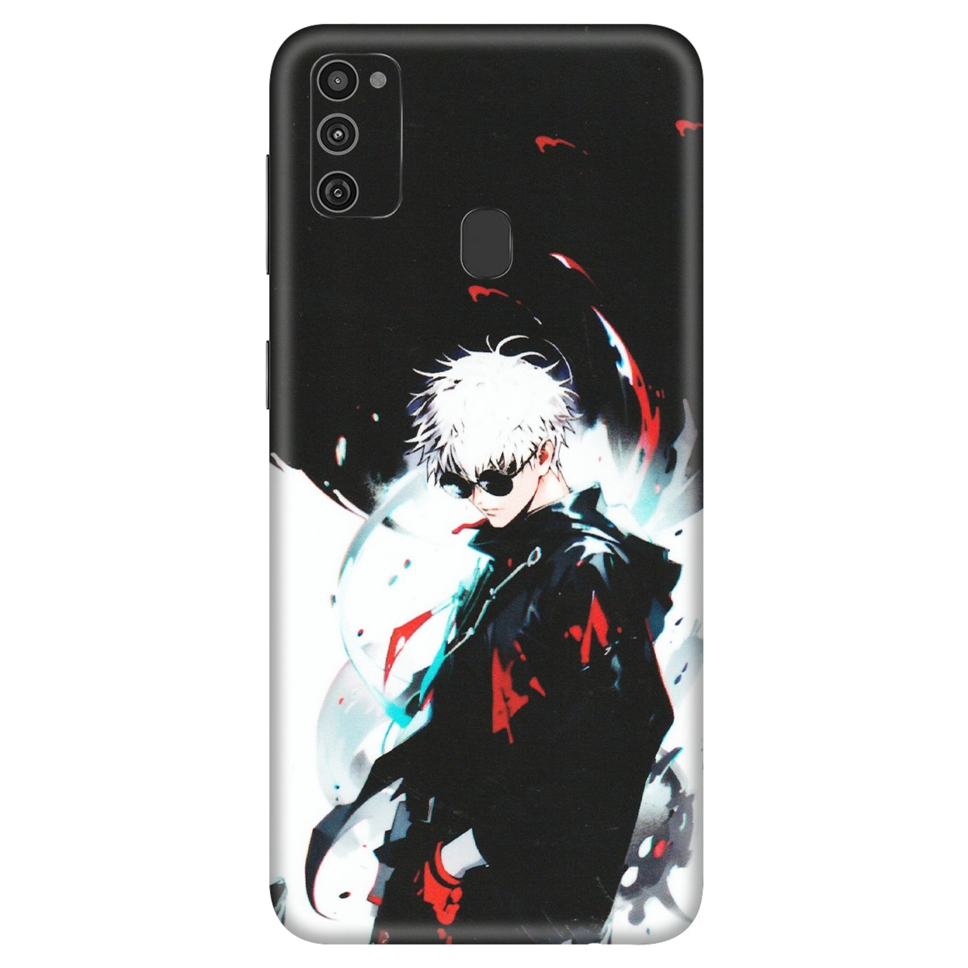 Samsung M/F/Note/Flip and C Phone Skins (All Models) - Gojo Powerful Charater Kaisen Anime - Matte Finish (M-144) Samsung Galaxy M21
