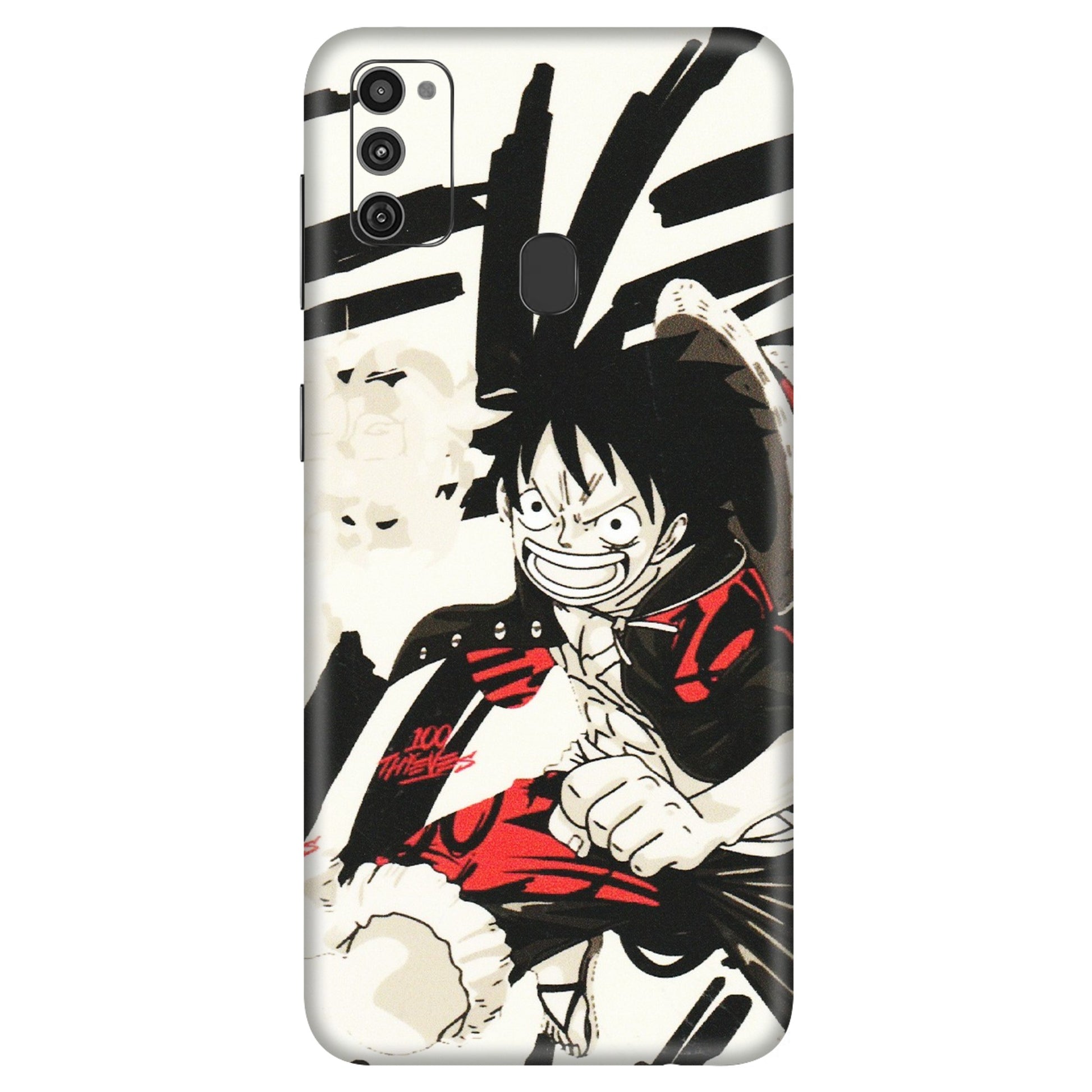 Samsung M/F/Note/Flip and C Phone Skins (All Models) - Monkey D.Luffy Manga Anime - Matte Finish (M-145) Samsung Galaxy M21