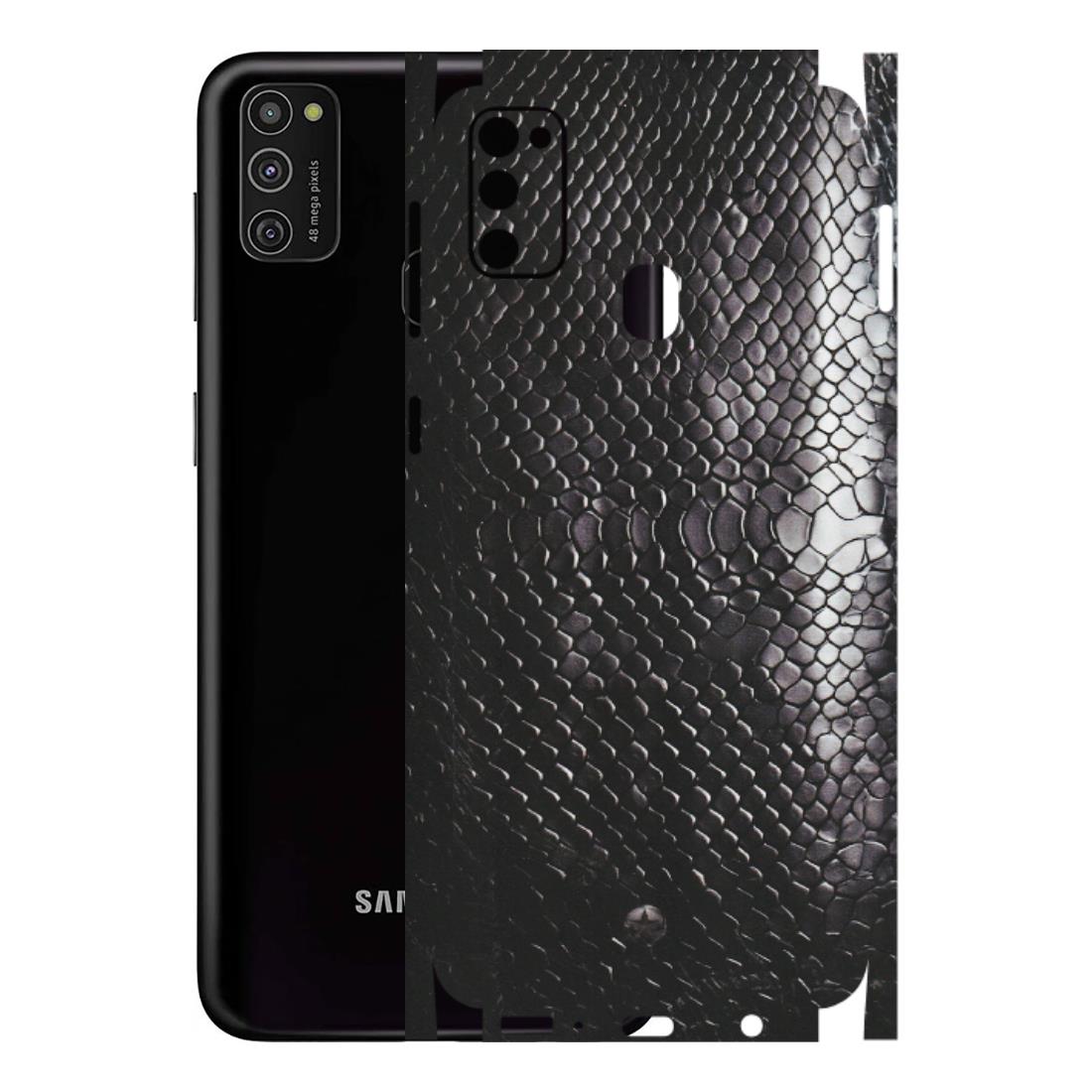 Samsung M/F/Note/Flip and C Phone Skins (All Models) - Black Snack Leather - Matte Finish (M-147) Samsung Galaxy M21