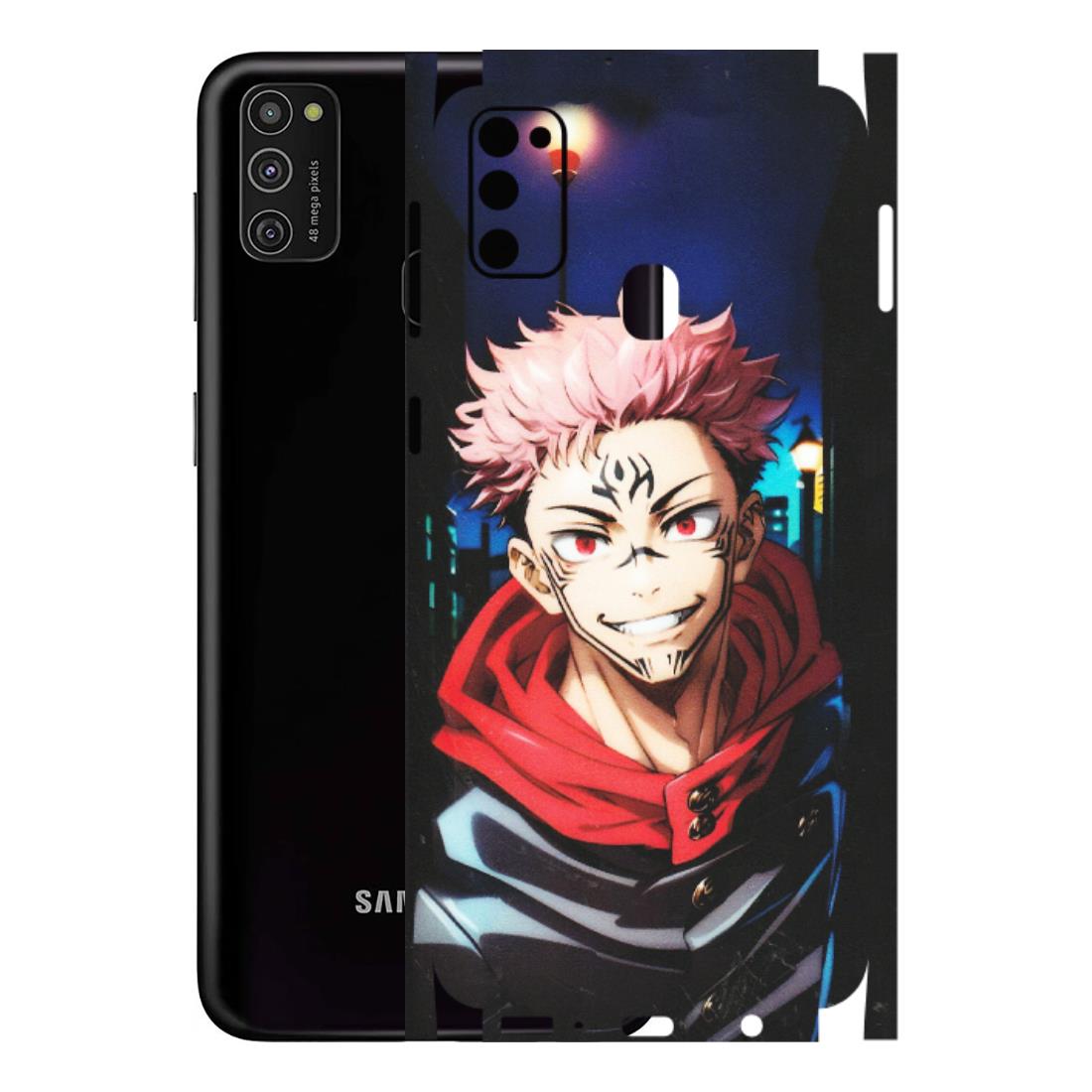 Samsung M/F/Note/Flip and C Phone Skins (All Models) - Yuji Itadori Funny Face Anime - Matte Finish (M-152) Samsung Galaxy M21