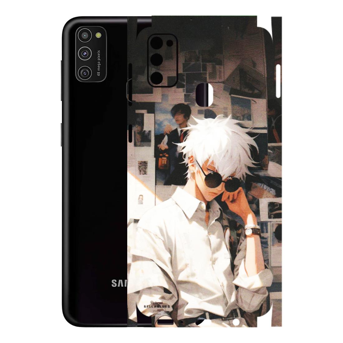 Samsung M/F/Note/Flip and C Phone Skins (All Models) - Gojo Satoru Jujustu Kaisen Anime - Matte Finish (M-156) Samsung Galaxy M21