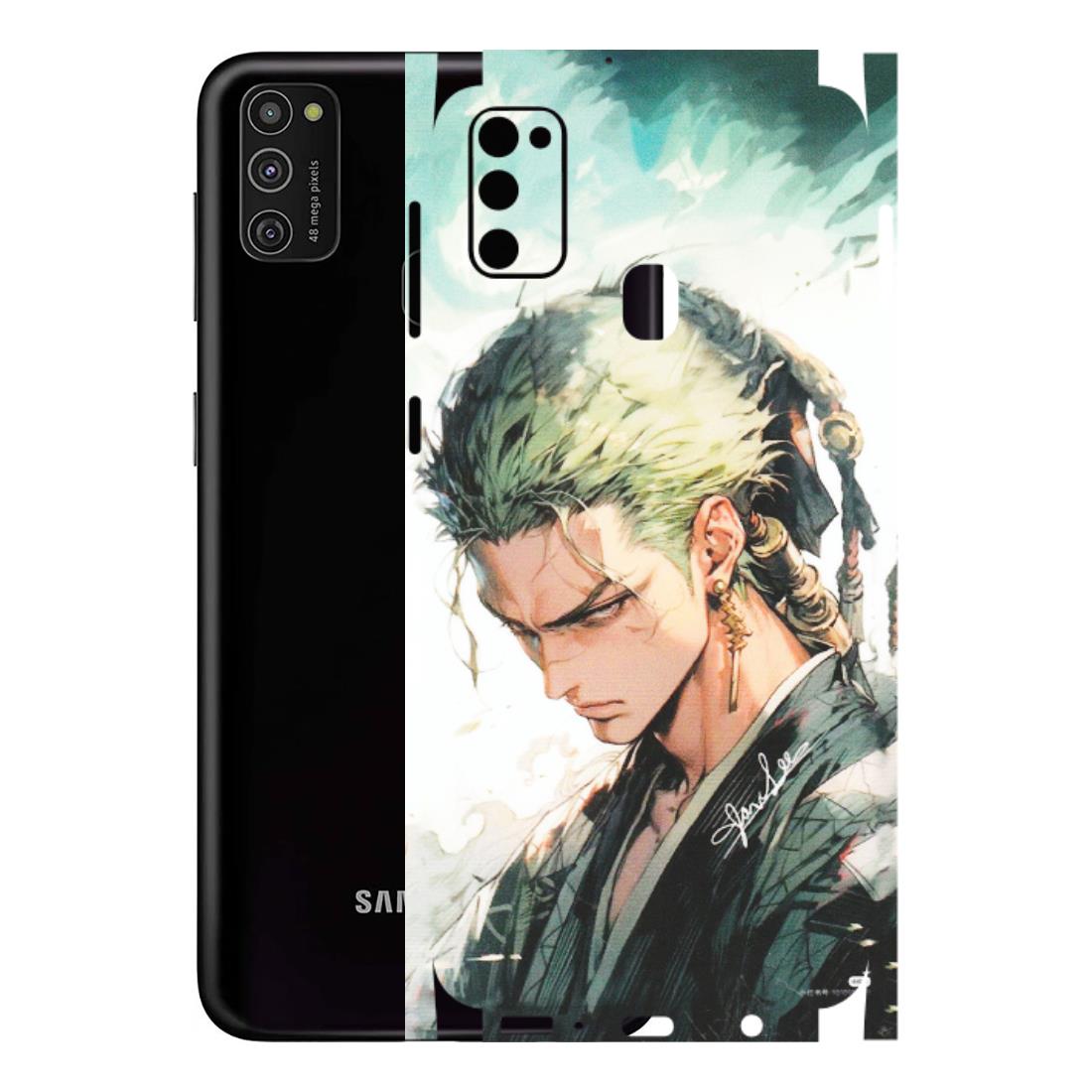 Samsung M/F/Note/Flip and C Phone Skins (All Models) - Pirate Hunter One Piece Anime - Matte Finish (M-157) Samsung Galaxy M21