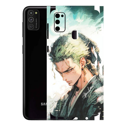 Samsung M/F/Note/Flip and C Phone Skins (All Models) - Pirate Hunter One Piece Anime - Matte Finish (M-157) Samsung Galaxy M21