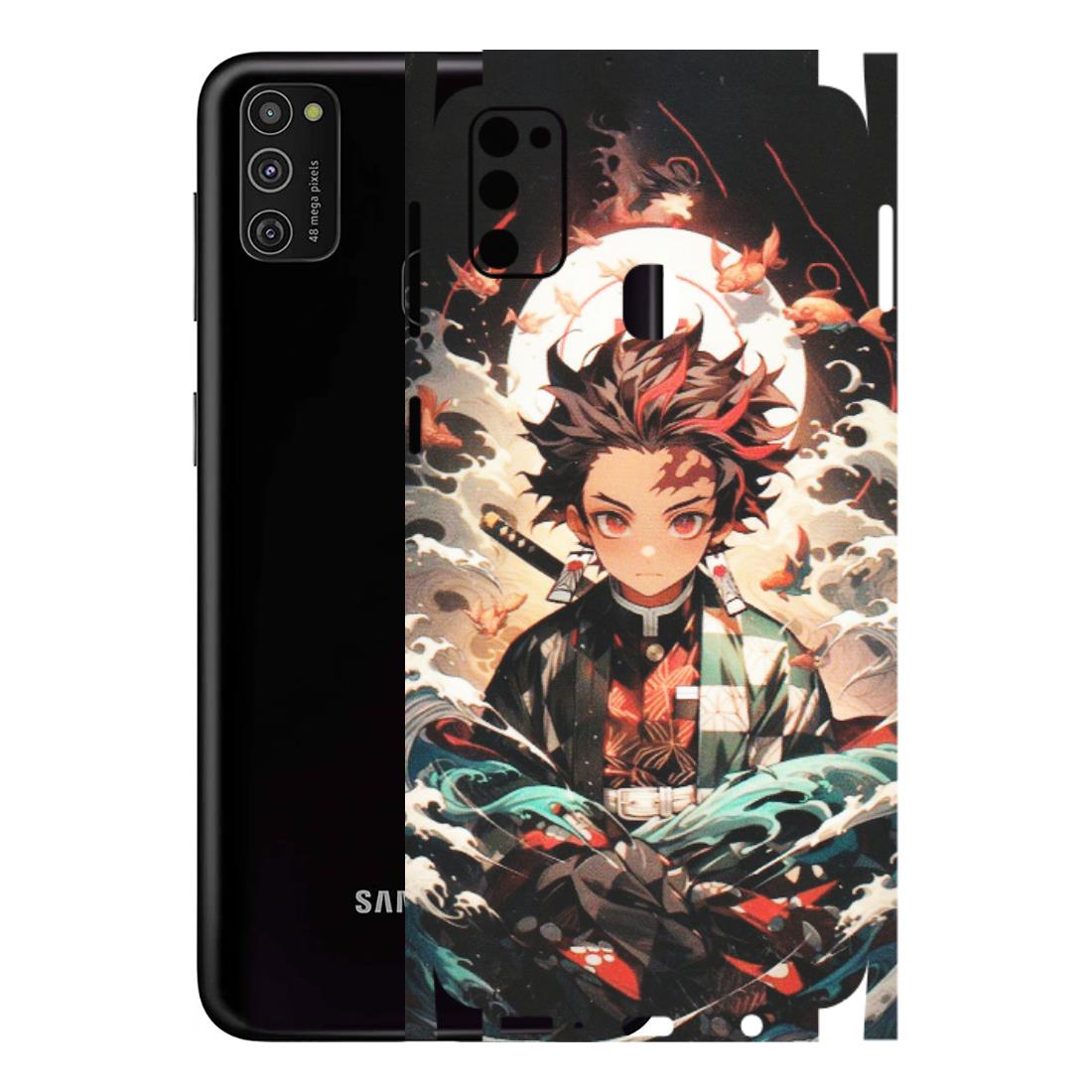 Samsung M/F/Note/Flip and C Phone Skins (All Models) - Tanjiro Demon Slayer Anime - Matte Finish (M-158) Samsung Galaxy M21
