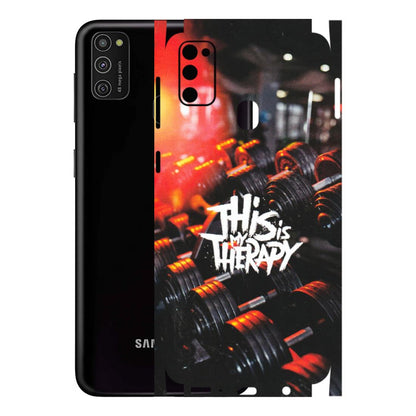 Samsung M/F/Note/Flip and C Phone Skins (All Models) - GYM Lover Therapy - Matte Finish (M-160) Samsung Galaxy M21