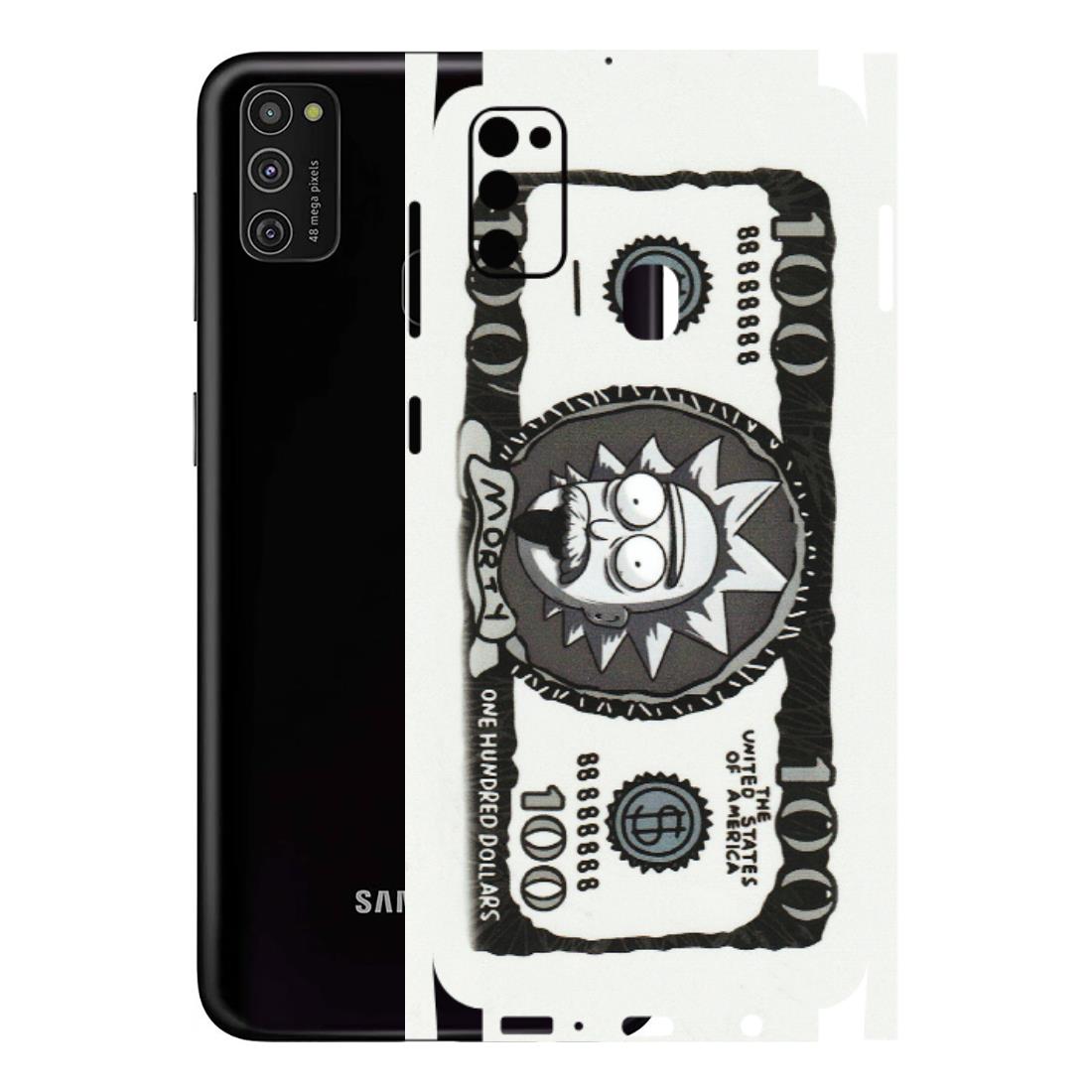 Samsung M/F/Note/Flip and C Phone Skins (All Models) - Rick And Morty Hundred Dollar Anime - Matte Finish (M-161) Samsung Galaxy M21