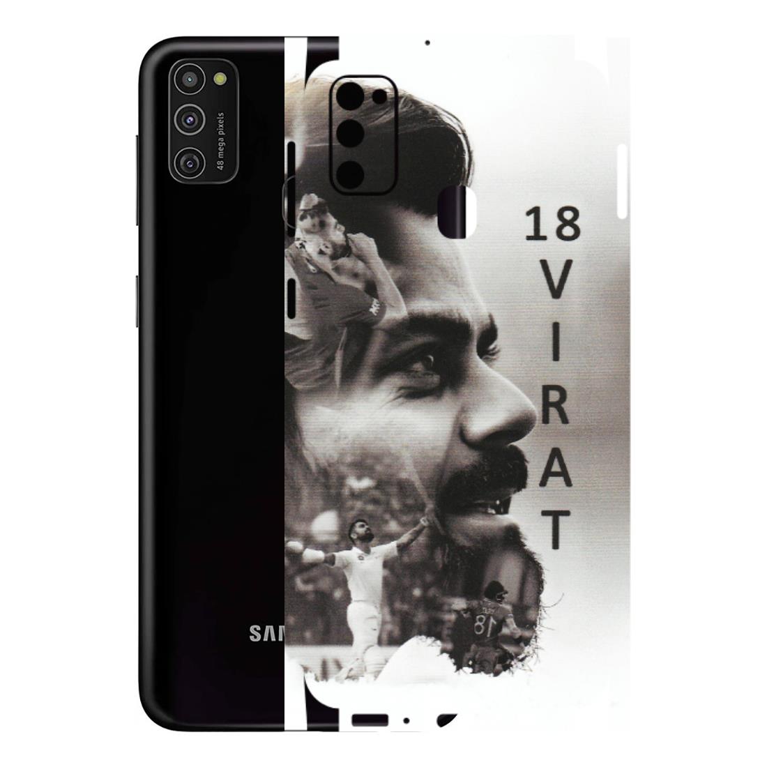 Samsung M/F/Note/Flip and C Phone Skins (All Models) - Virat Kohli Cricketer - Matte Finish (M-163) Samsung Galaxy M21