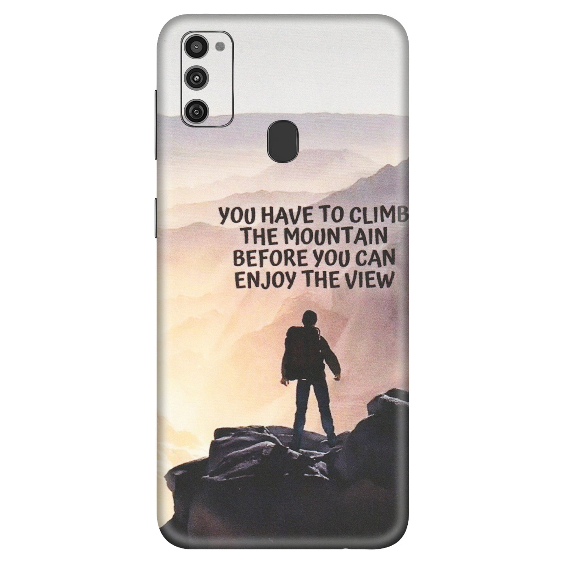 Samsung M/F/Note/Flip and C Phone Skins (All Models) - Motivational Hiking Mountain - Matte Finish (M-28) Samsung Galaxy M21