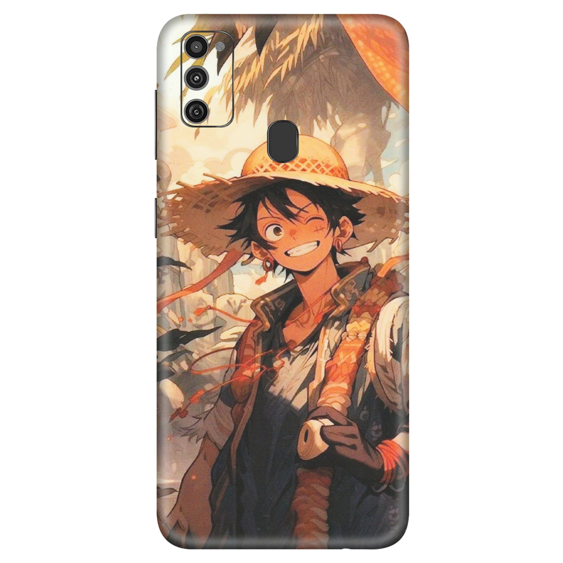 Samsung M/F/Note/Flip and C Phone Skins (All Models) - Anime Character Smile - Matte Finish (M-33) Samsung Galaxy M21