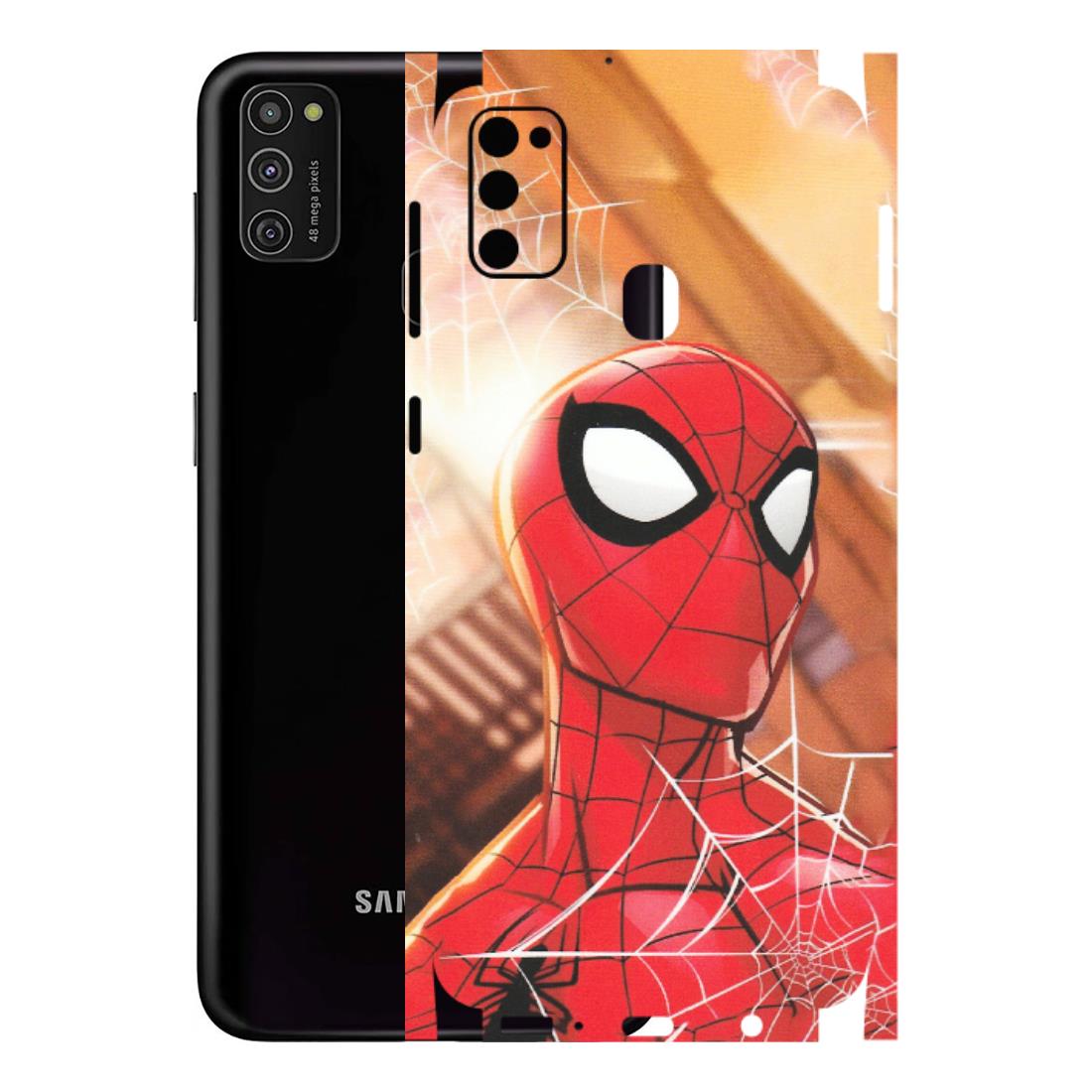 Samsung M/F/Note/Flip and C Phone Skins (All Models) - Spiderman Face New - Matte Finish (M-41) Samsung Galaxy M21
