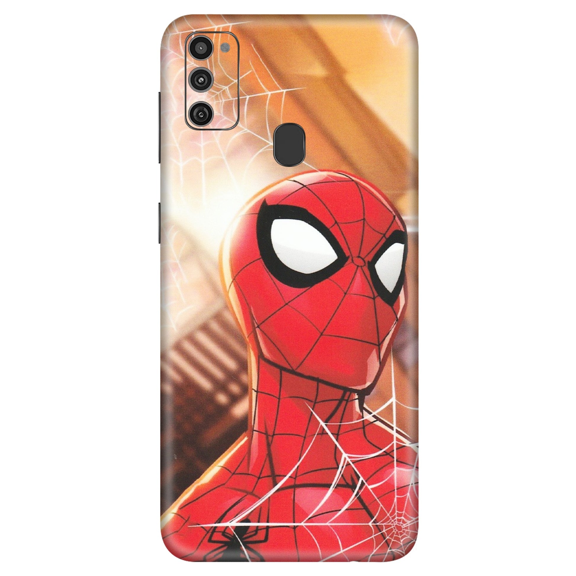 Samsung M/F/Note/Flip and C Phone Skins (All Models) - Spiderman Face New - Matte Finish (M-41) Samsung Galaxy M21