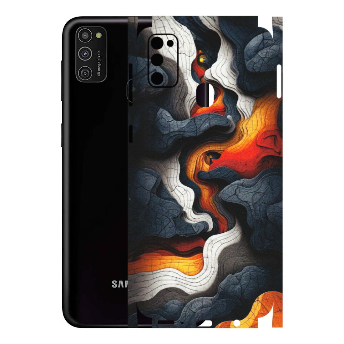 Samsung M/F/Note/Flip and C Phone Skins (All Models) - Abstract Volcanic Layers - Matte Finish (M-52) Samsung Galaxy M21