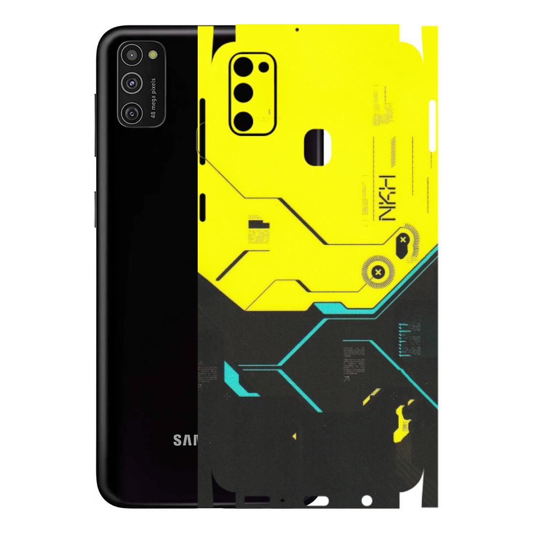 Samsung M/F/Note/Flip and C Phone Skins (All Models) - Black Yellow Technica - Matte Finish (M-53) Samsung Galaxy M21