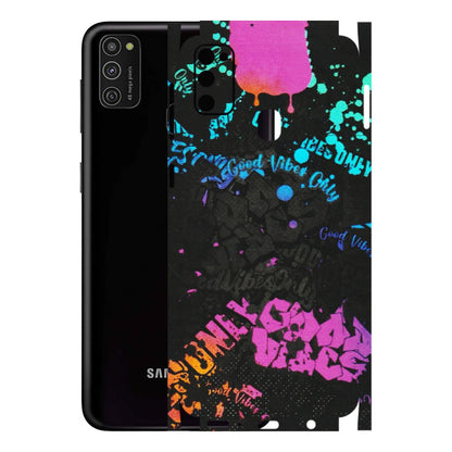 Samsung M/F/Note/Flip and C Phone Skins (All Models) - Majestic Black Vibes - Matte Finish (M-62) Samsung Galaxy M21