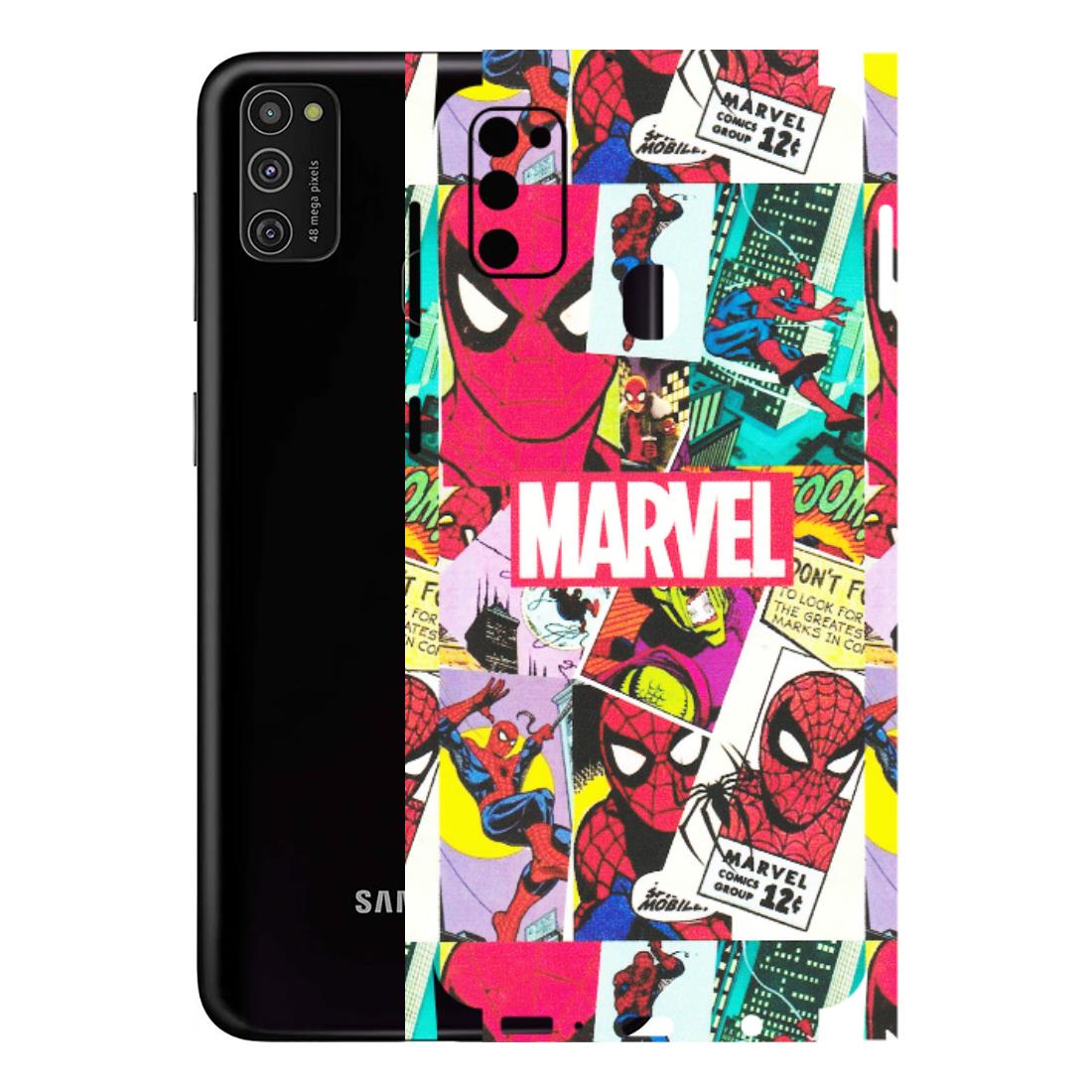 Samsung M/F/Note/Flip and C Phone Skins (All Models) - Marvel Comic Spiderman Grafitti - Matte Finish (M-72) Samsung Galaxy M21