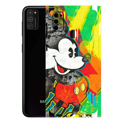 Samsung M/F/Note/Flip and C Phone Skins (All Models) - Multiple Mickey With Colourful Texture - Matte Finish (M-84) Samsung Galaxy M21