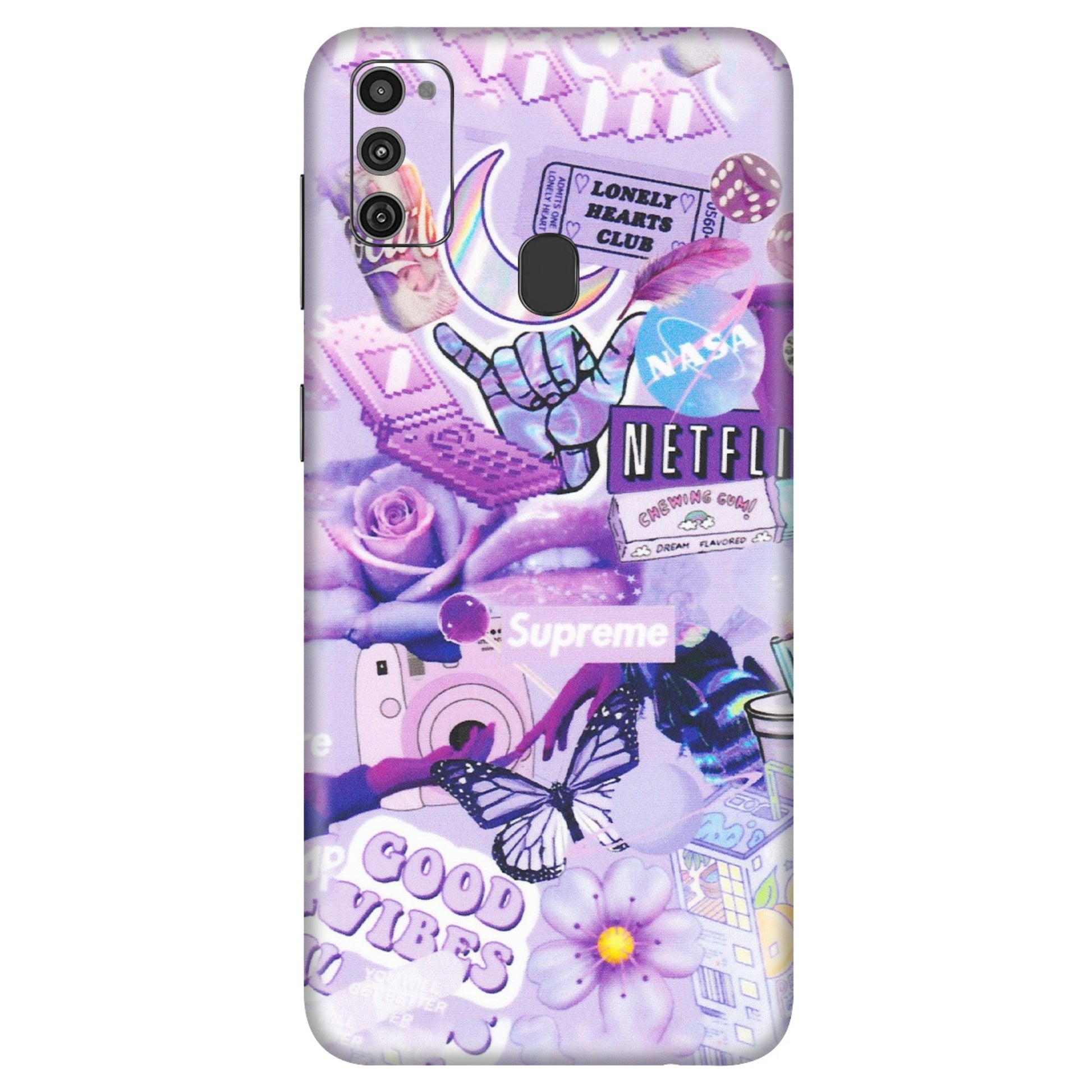 Samsung M/F/Note/Flip and C Phone Skins (All Models) - Supreme Purple Magic - Matte Finish (M-88) Samsung Galaxy M21