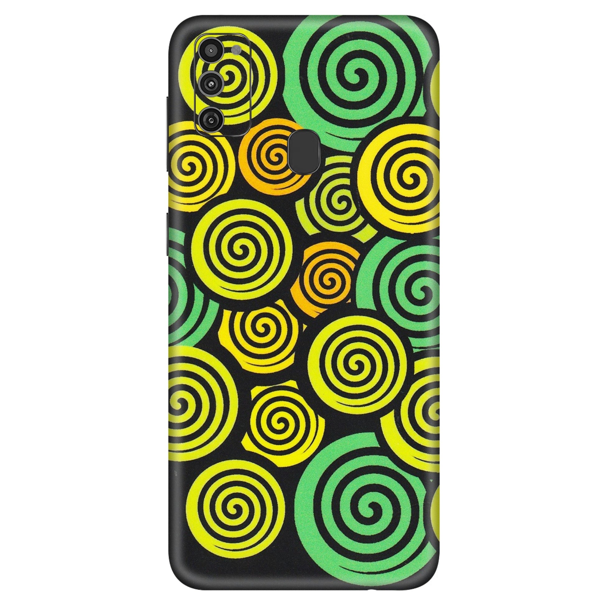 Samsung M/F/Note/Flip and C Phone Skins (All Models) - Crazy Spiral - Matte Finish (M-91) Samsung Galaxy M21