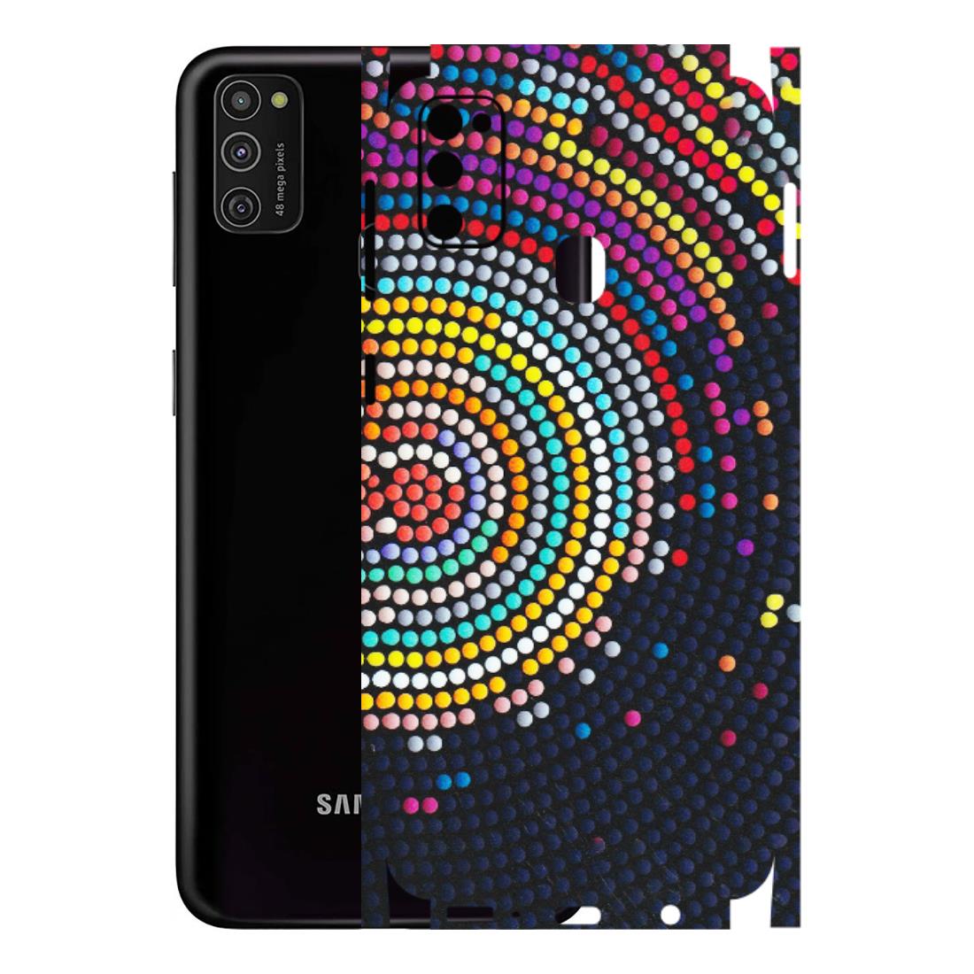 Samsung M/F/Note/Flip and C Phone Skins (All Models) - Rainbow Dot Mandala - Matte Finish (M-97) Samsung Galaxy M21