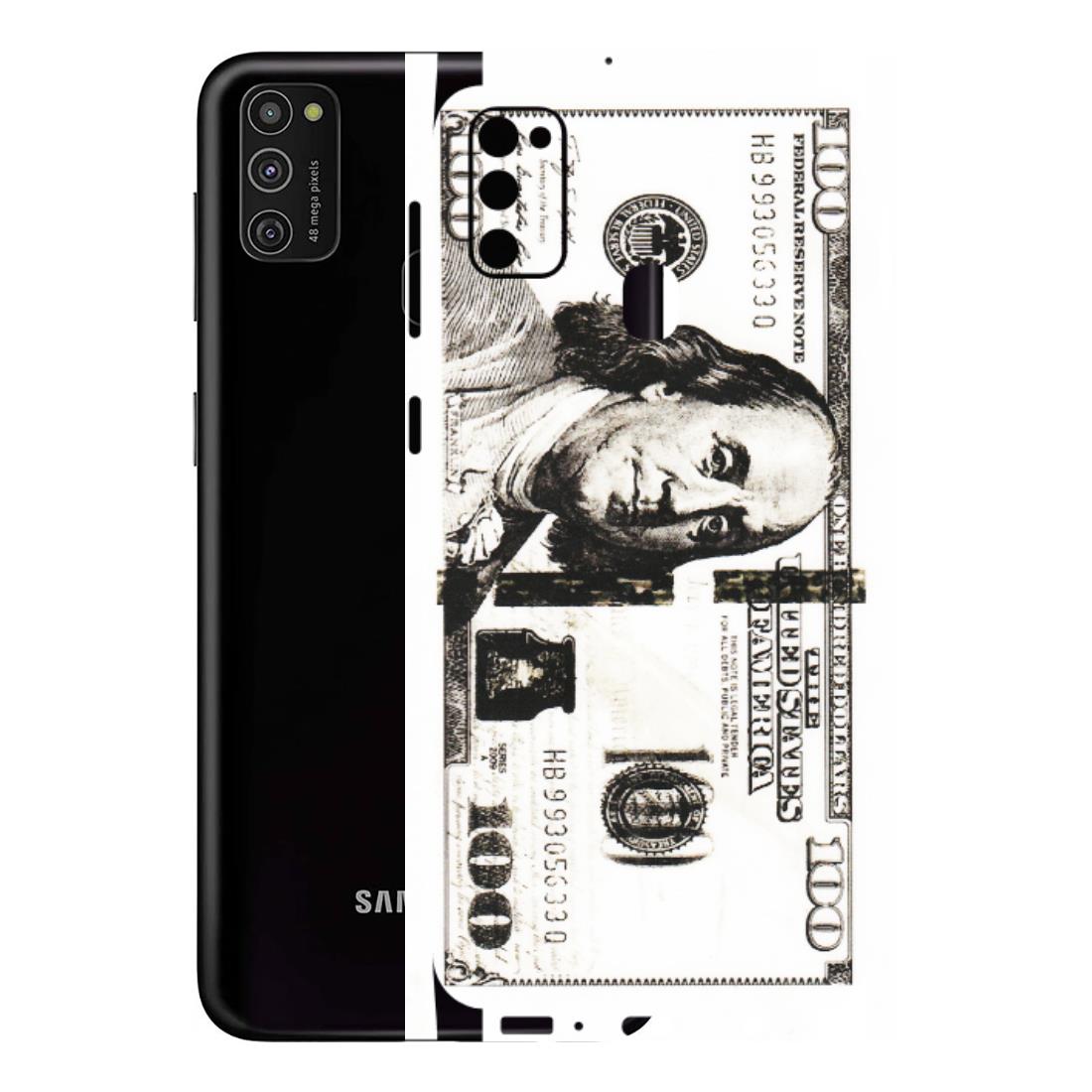 Samsung M/F/Note/Flip and C Phone Skins (All Models) - 100 Dollar Currency - Transparent Finish (T-01) Samsung Galaxy M21