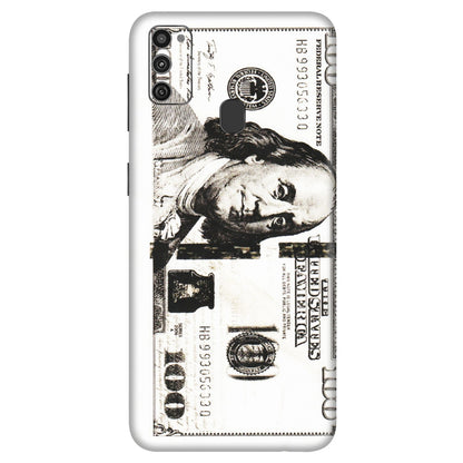 Samsung M/F/Note/Flip and C Phone Skins (All Models) - 100 Dollar Currency - Transparent Finish (T-01) Samsung Galaxy M21