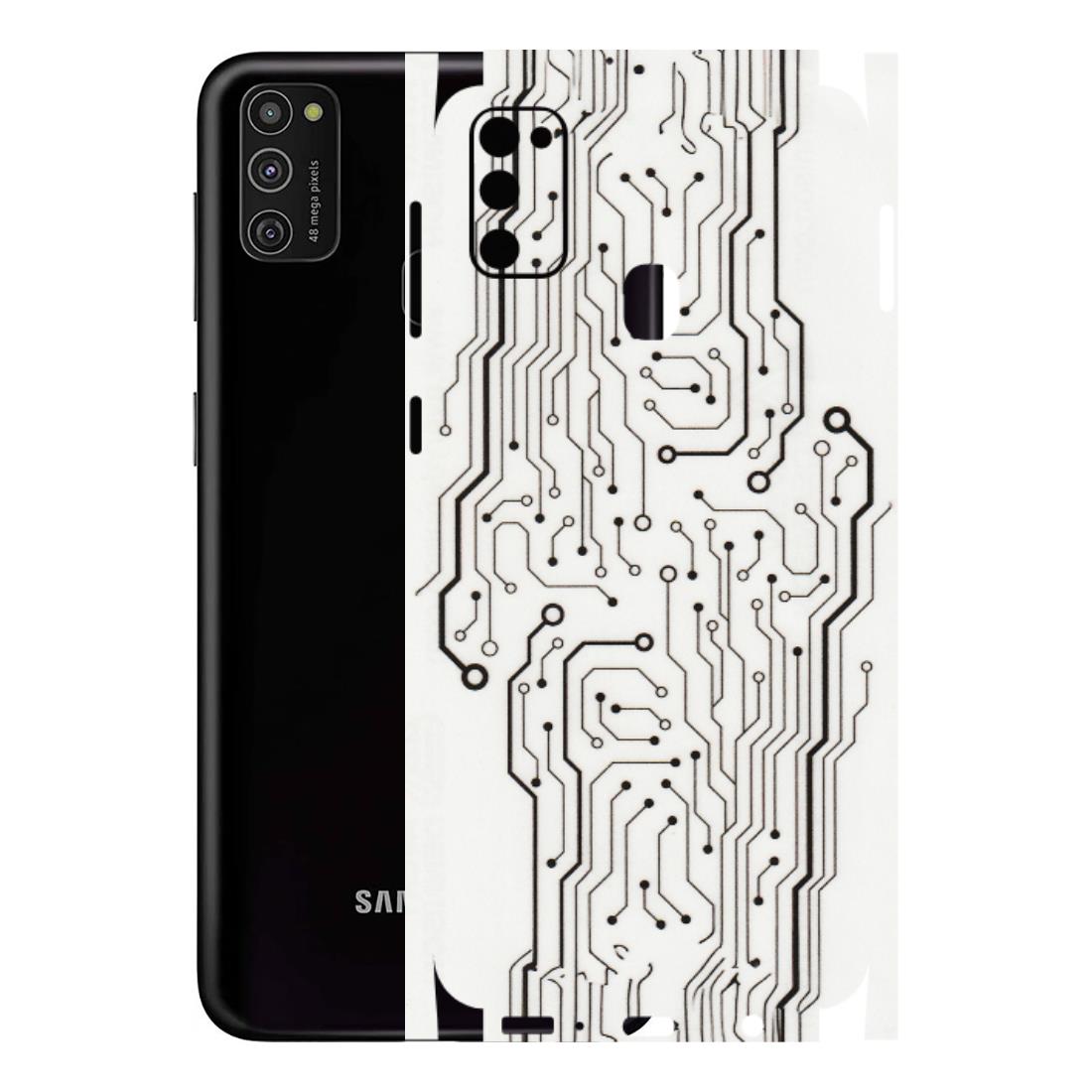 Samsung M/F/Note/Flip and C Phone Skins (All Models) - Tech Circuits - Transparent Finish (T-03) Samsung Galaxy M21