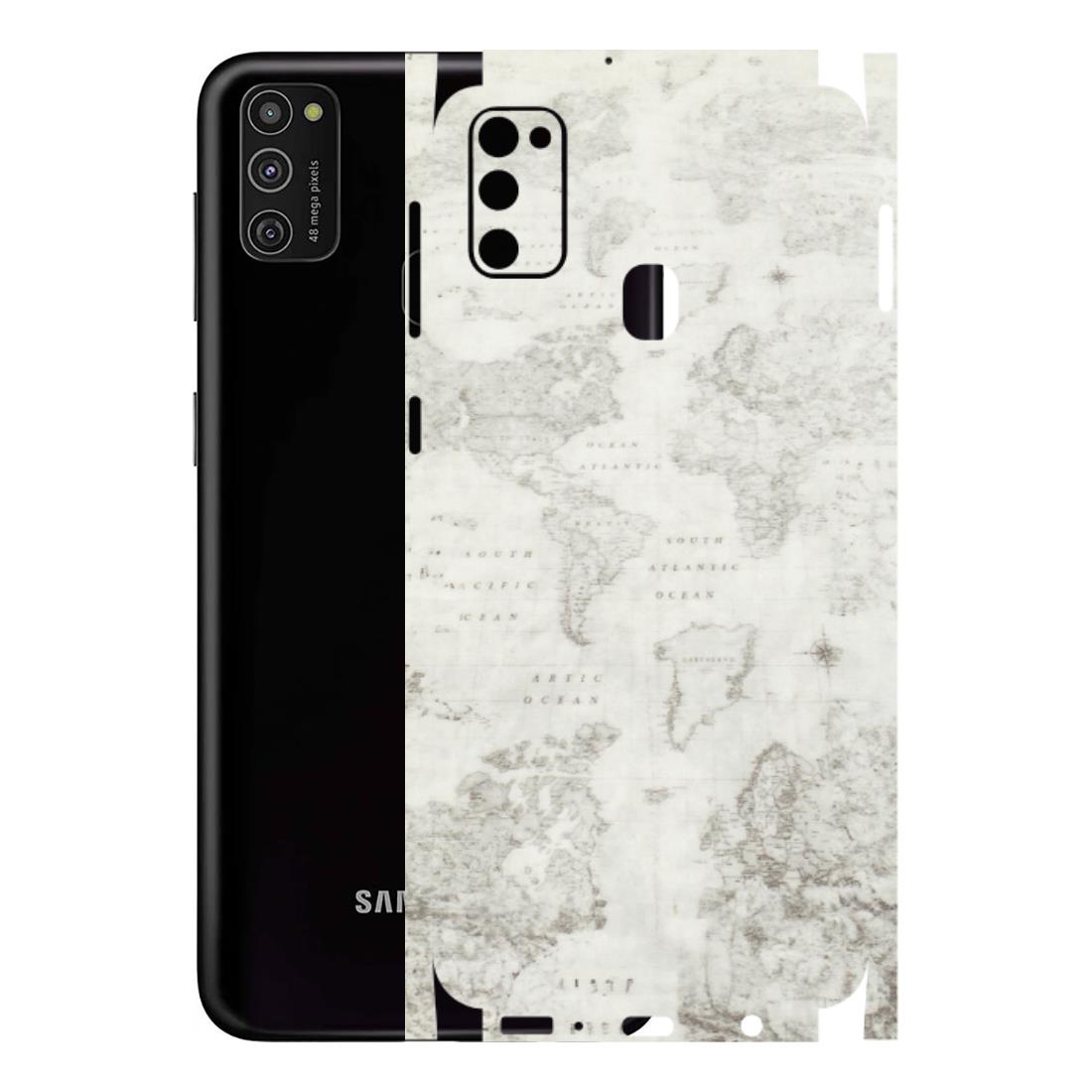 Samsung M/F/Note/Flip and C Phone Skins (All Models) - World Travel Map - Transparent Finish (T-04) Samsung Galaxy M21