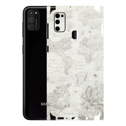 Samsung M/F/Note/Flip and C Phone Skins (All Models) - World Travel Map - Transparent Finish (T-04) Samsung Galaxy M21