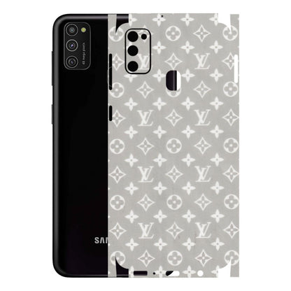 Samsung M/F/Note/Flip and C Phone Skins (All Models) - Luxury Brands Logo - Transparent Finish (T-07) Samsung Galaxy M21