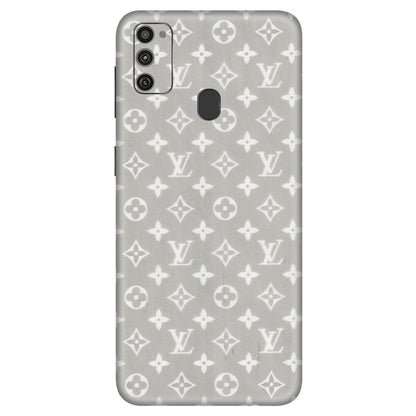 Samsung M/F/Note/Flip and C Phone Skins (All Models) - Luxury Brands Logo - Transparent Finish (T-07) Samsung Galaxy M21