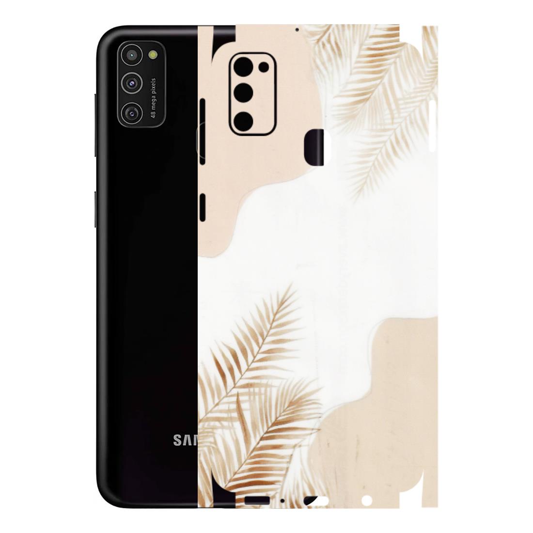 Samsung M/F/Note/Flip and C Phone Skins (All Models) - Gold Petals Abstract - Transparent Finish (T-08) Samsung Galaxy M21
