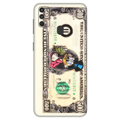 Samsung M/F/Note/Flip and C Phone Skins (All Models) - Five Hundred Dollar Duck - Transparent Finish (T-15) Samsung Galaxy M21