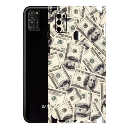 Samsung M/F/Note/Flip and C Phone Skins (All Models) - Dollar Lover - Transparent Finish (T-17) Samsung Galaxy M21